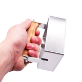 Honeycomb cutter, die-cutting mold for honeycombs, stainless steel with wooden handle