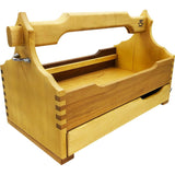 Imker Werkzeugkiste aus geöltem Vollholz Mit Schublade für Königinnenzucht-Zubehör oder Kleinteile