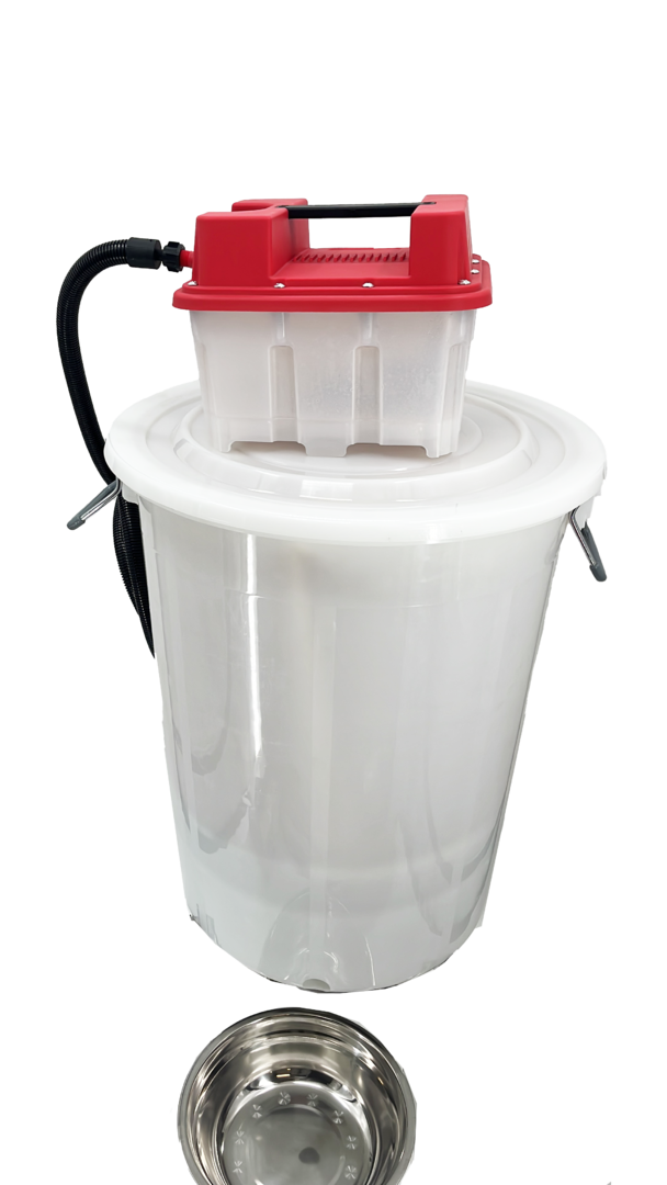 Steam wax melter with stainless steel filter insert, 100l wax melter
