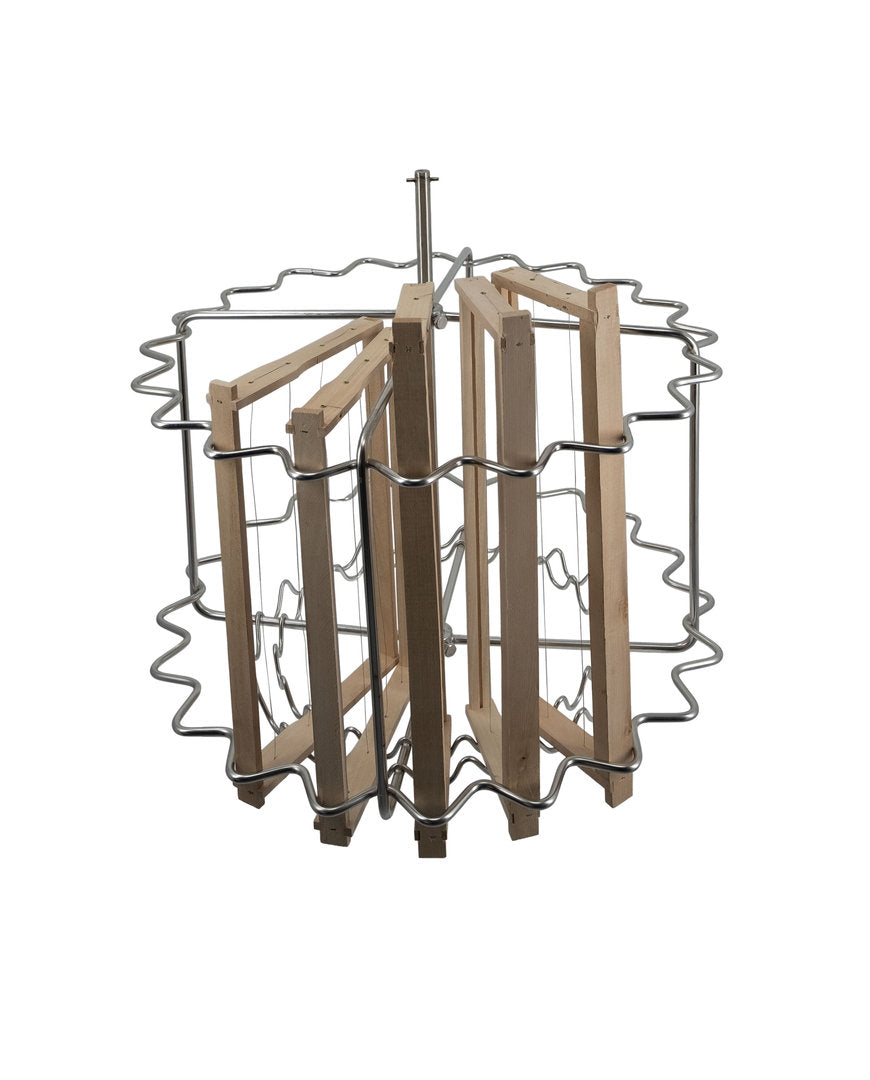 Radial honey extractor with sloping bottom, 20 frames Dadant / 12 frames German Standard Zander, motorized