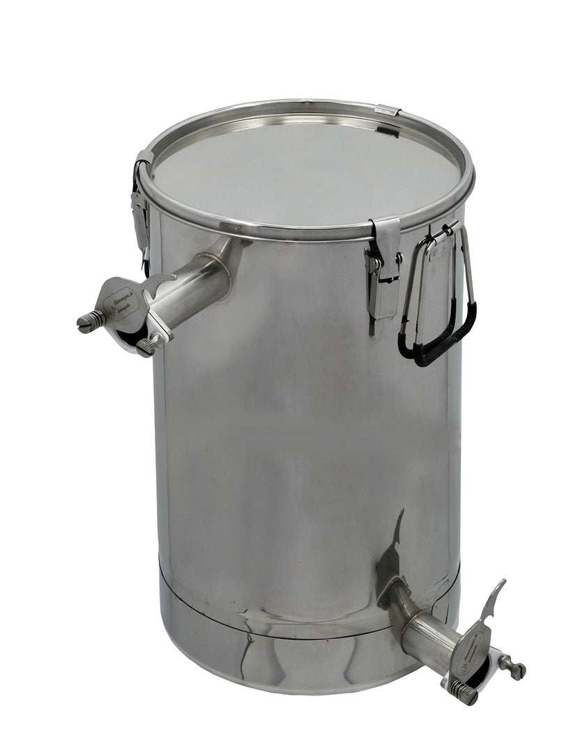 Siebkübel Abfüller mit 2 Quetschhähnen 50 KG Profi Line Randloser Schrägboden