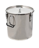 Stainless steel honey storage containers - space-saving &amp; stackable (25/30 kg)