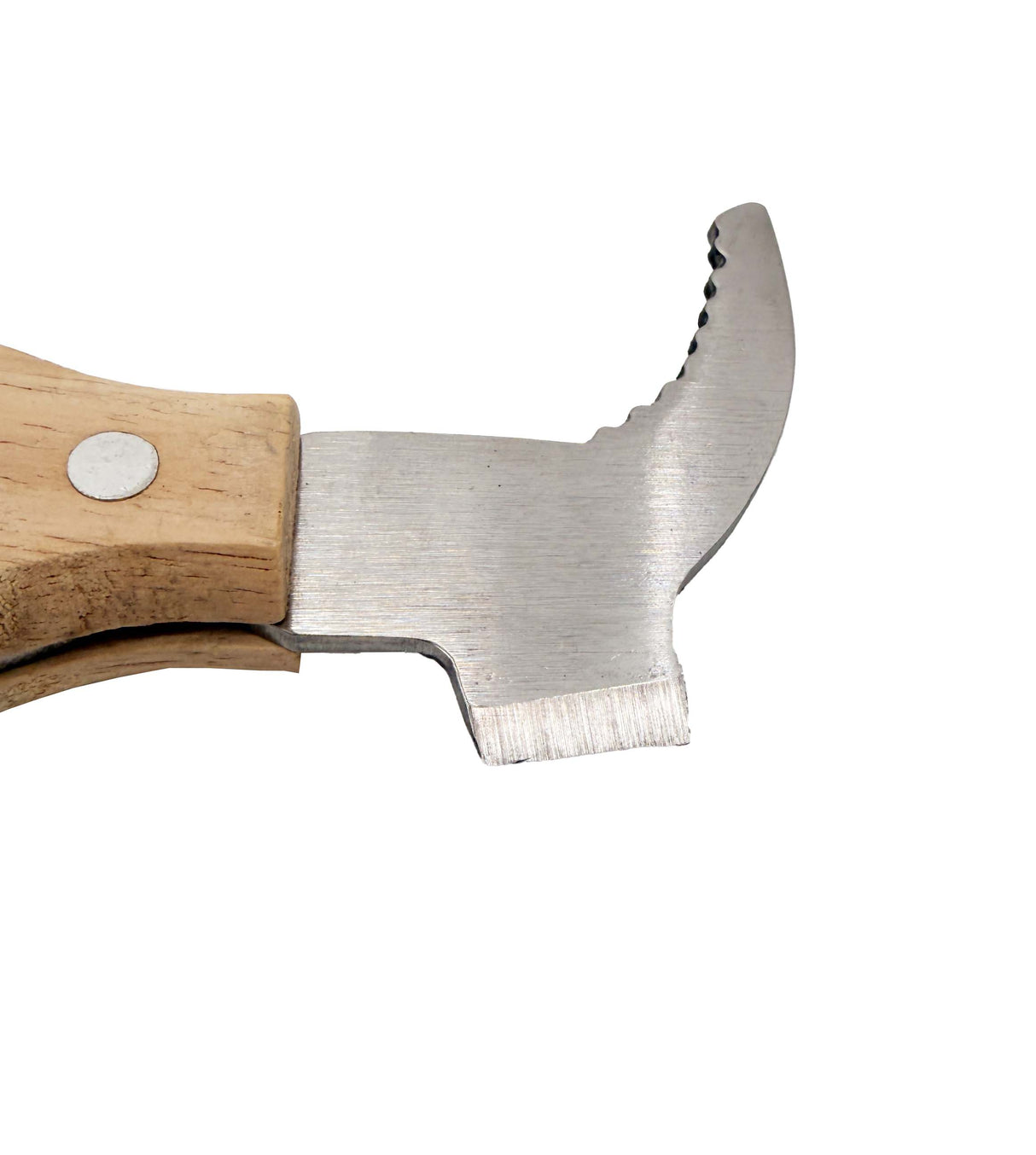 26cm stainless steel wood chisel with jack and wooden handle – ground on one side