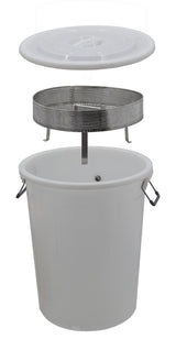 Steam wax melter with stainless steel filter insert, 100l wax melter