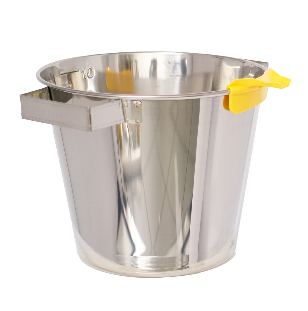 Was- en honingemmer 10 liter roestvrijstalen was-smeltpot
