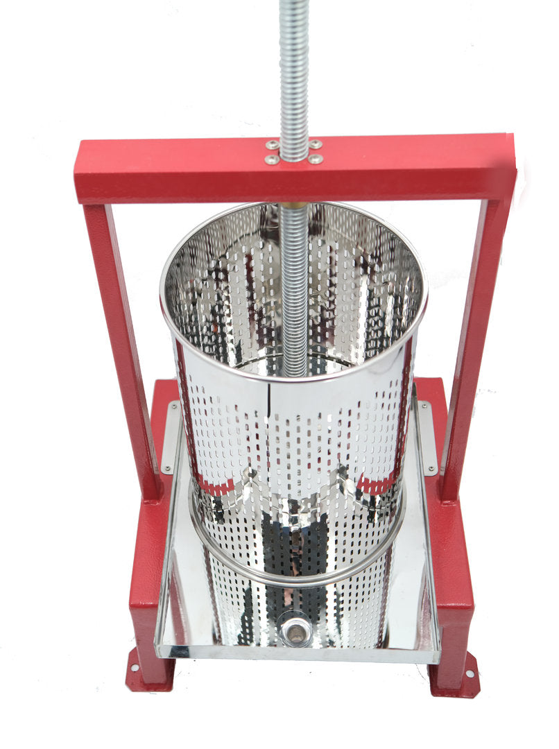 Honigpresse Edelstahl Extra Stabil Wachspresse Deckelwachs auspressen Eckig Massiv Rot