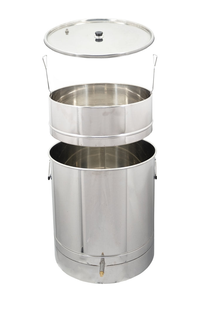 Scaldacera a vapore tondo in acciaio inox diametro 64 cm fino a 30 favi