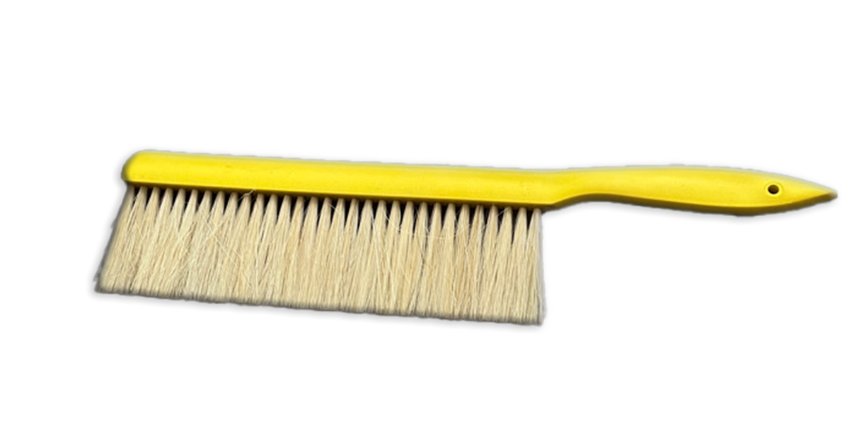 Bee brush, bee brush, horsehair, sweeping, bees, yellow