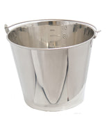 Wax and honey bucket 10 liter stainless steel with Henkell wax melting pot conical