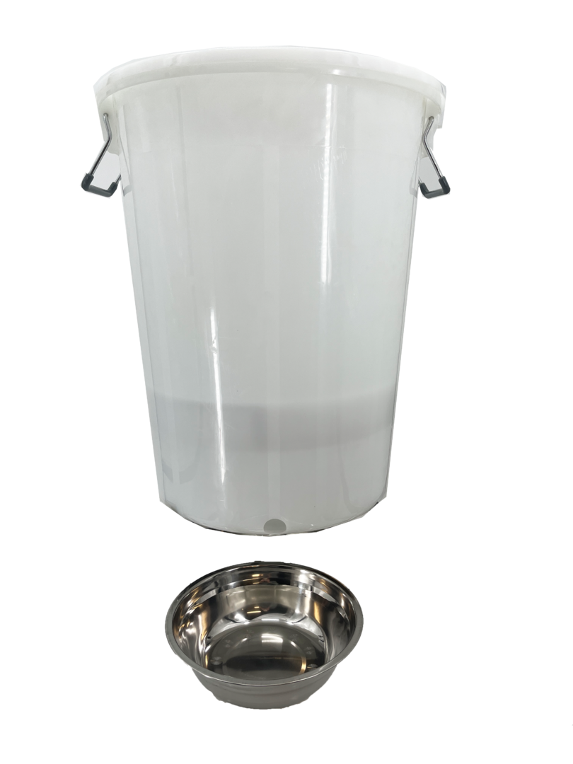 Steam wax melter with stainless steel filter insert, 100l wax melter