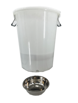 Steam wax melter with stainless steel filter insert, 100l wax melter