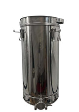 RVS fijne zeef kegelzeef puntzeef voor 30 kg container fijnfilterzeef