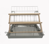 Simple stainless steel uncapping tray for uncovering honeycombs